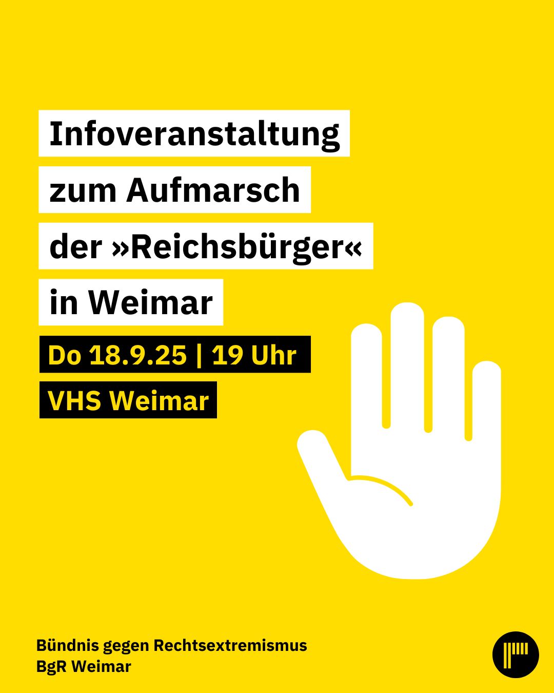Infoveranstaltung Reichsbürger