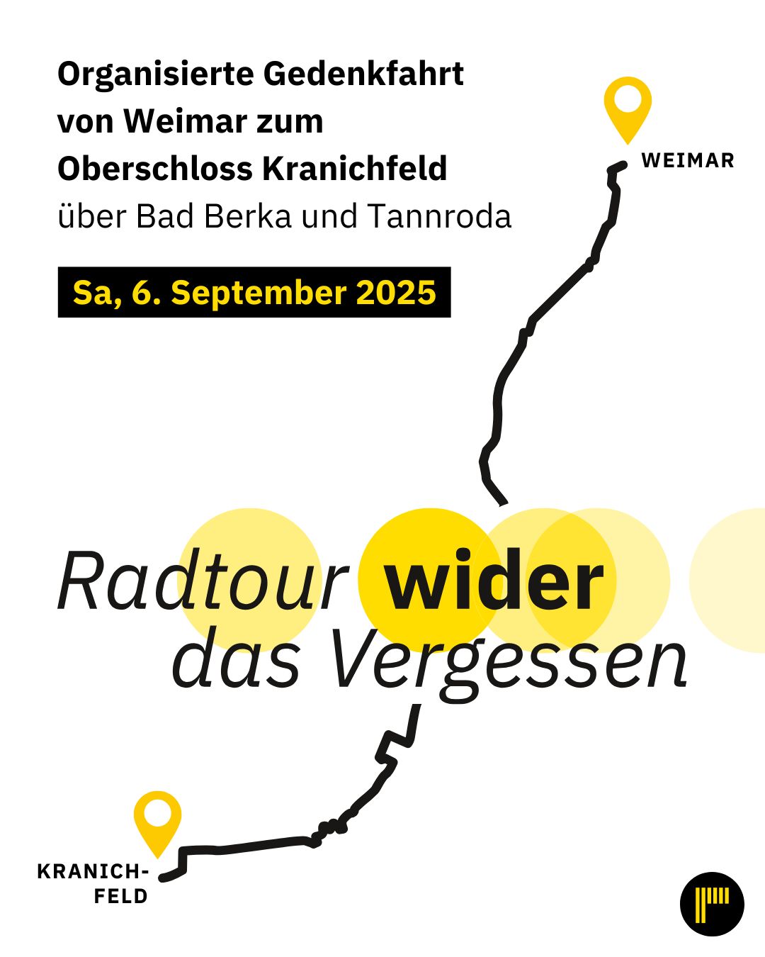 Radtour wider das Vergessen