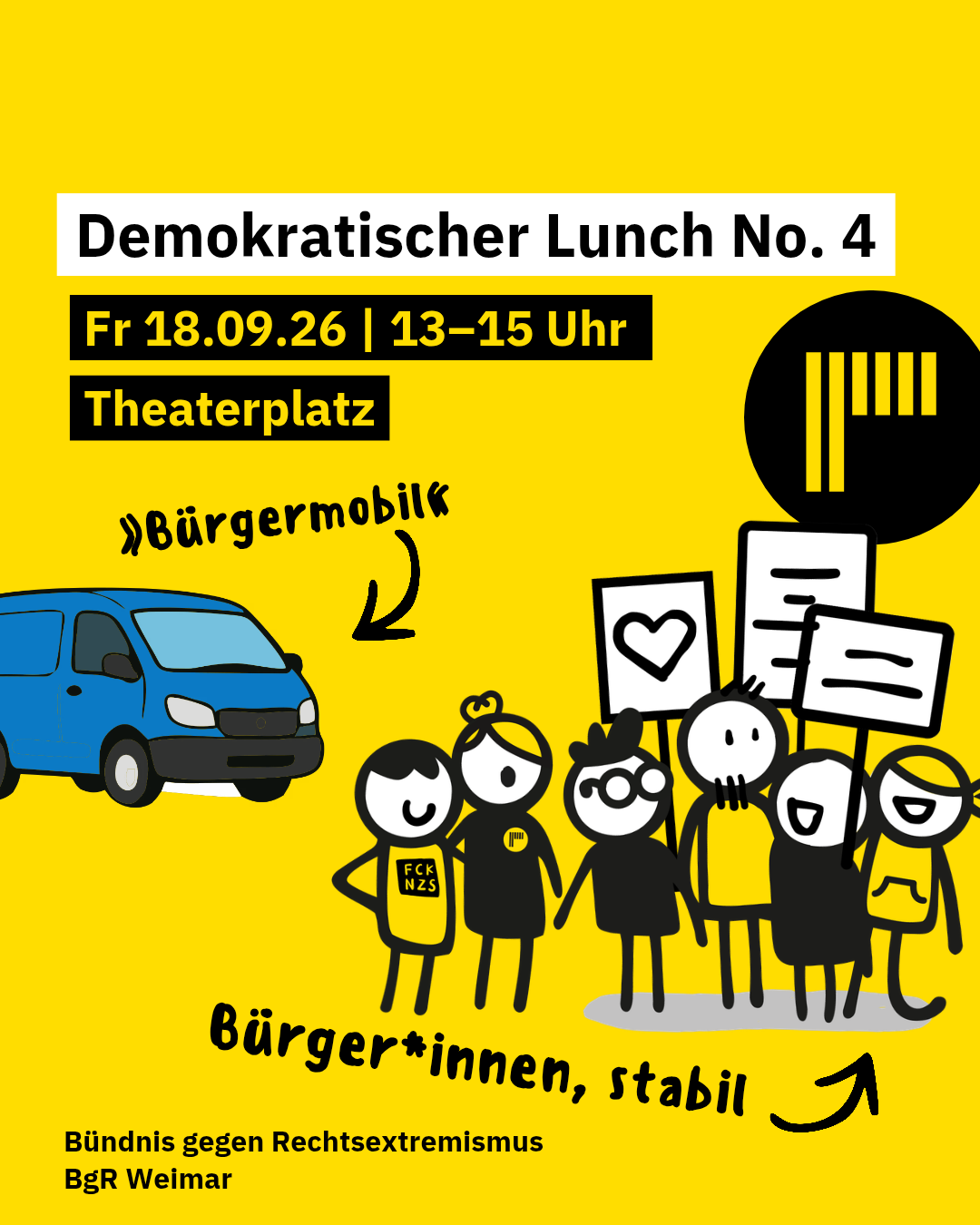 Sharepic Demokratischer Lunch